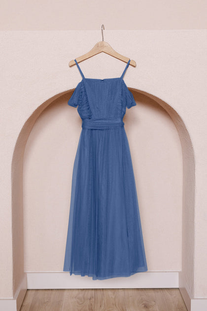 Juniors Rosalie Tulle Convertible Dress | Made To Order | Romantic Blue