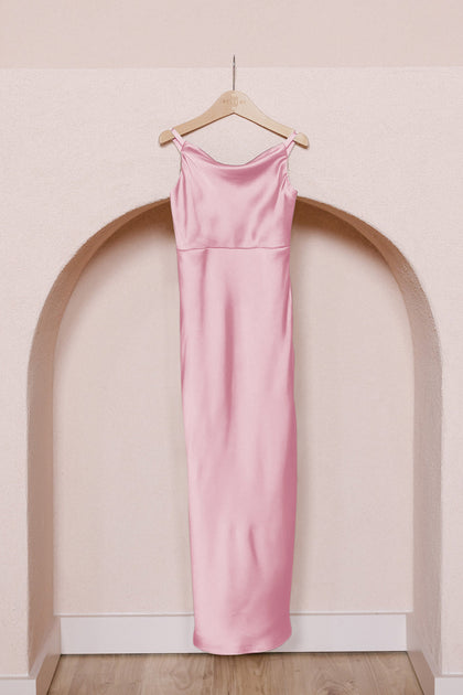 Kids Skye Satin Dress | Made To Order | Perfect Pink