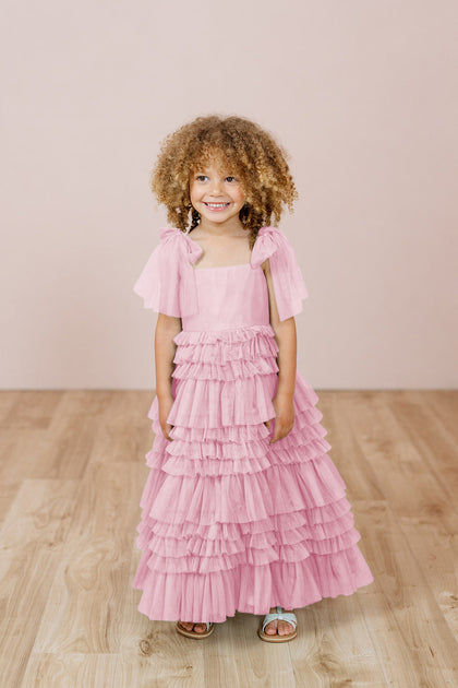 Kids Tallulah Tulle Dress | Made To Order | Perfect Pink