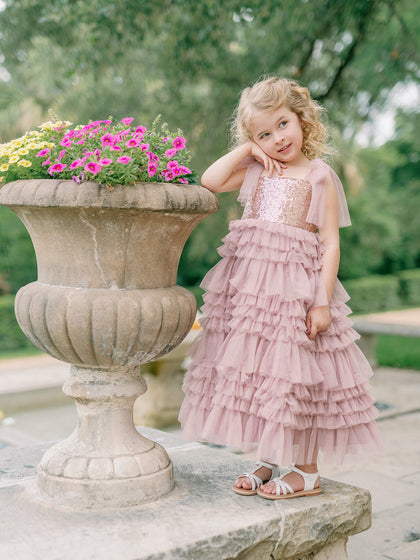 3t gold dress Kids Tallulah Sequin + Tulle disney belle dress