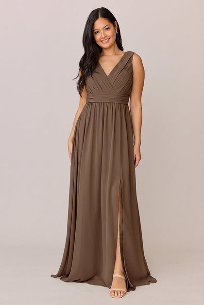 Kiera Chiffon Dress | Made To Order | Truffle