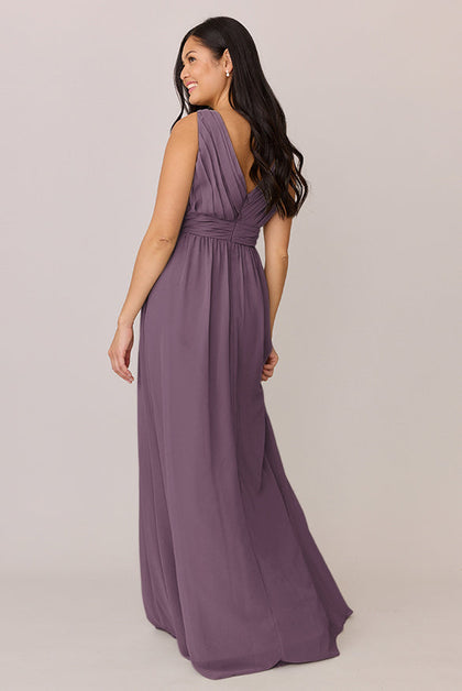 Kiera Chiffon Dress | Made To Order | Dusty Purple