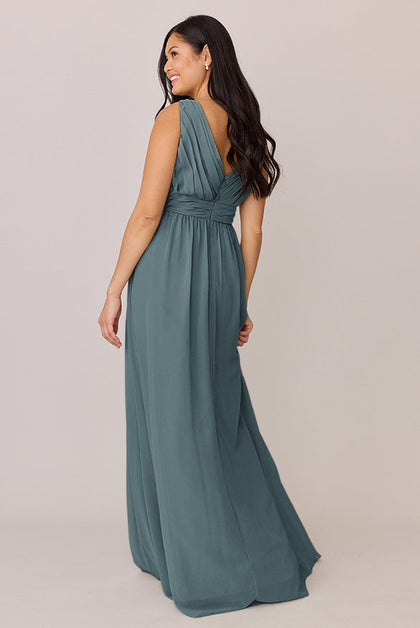 Kiera Chiffon Dress | Made To Order | Eucalyptus