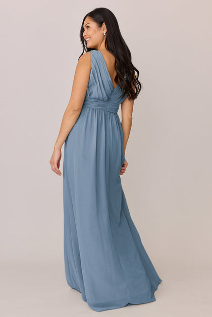 Kiera Chiffon Dress | Made To Order | French Blue
