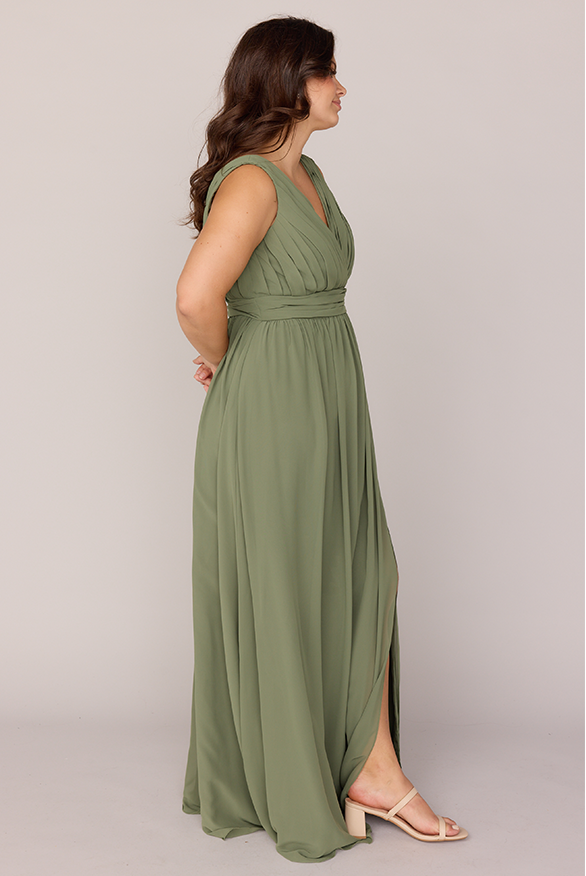 chiffon dresses on sale Claire Blue Modest Chiffon Dress