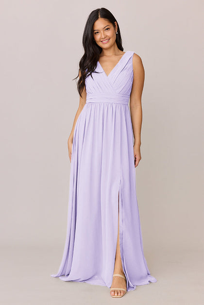 Kiera Chiffon Dress | Made To Order | Light Lavender