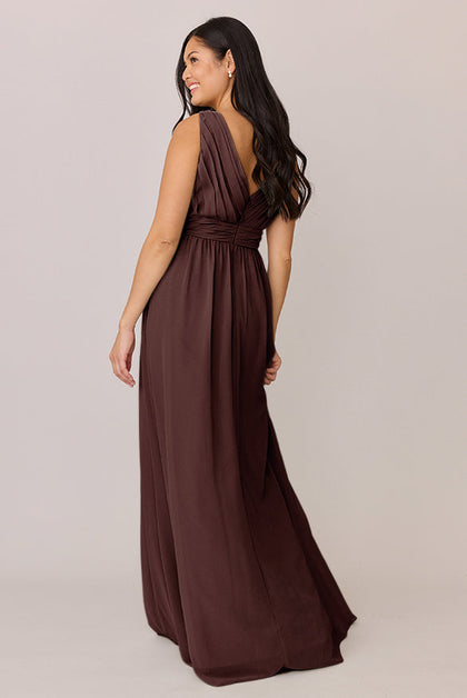 Kiera Chiffon Dress | Made To Order | Mahogany