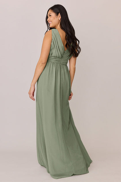 Kiera Chiffon Dress | Made To Order | Moss