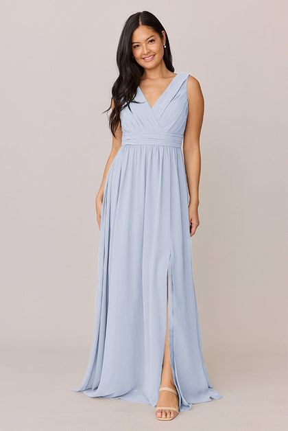 Kiera Chiffon Dress | Made To Order | Periwinkle