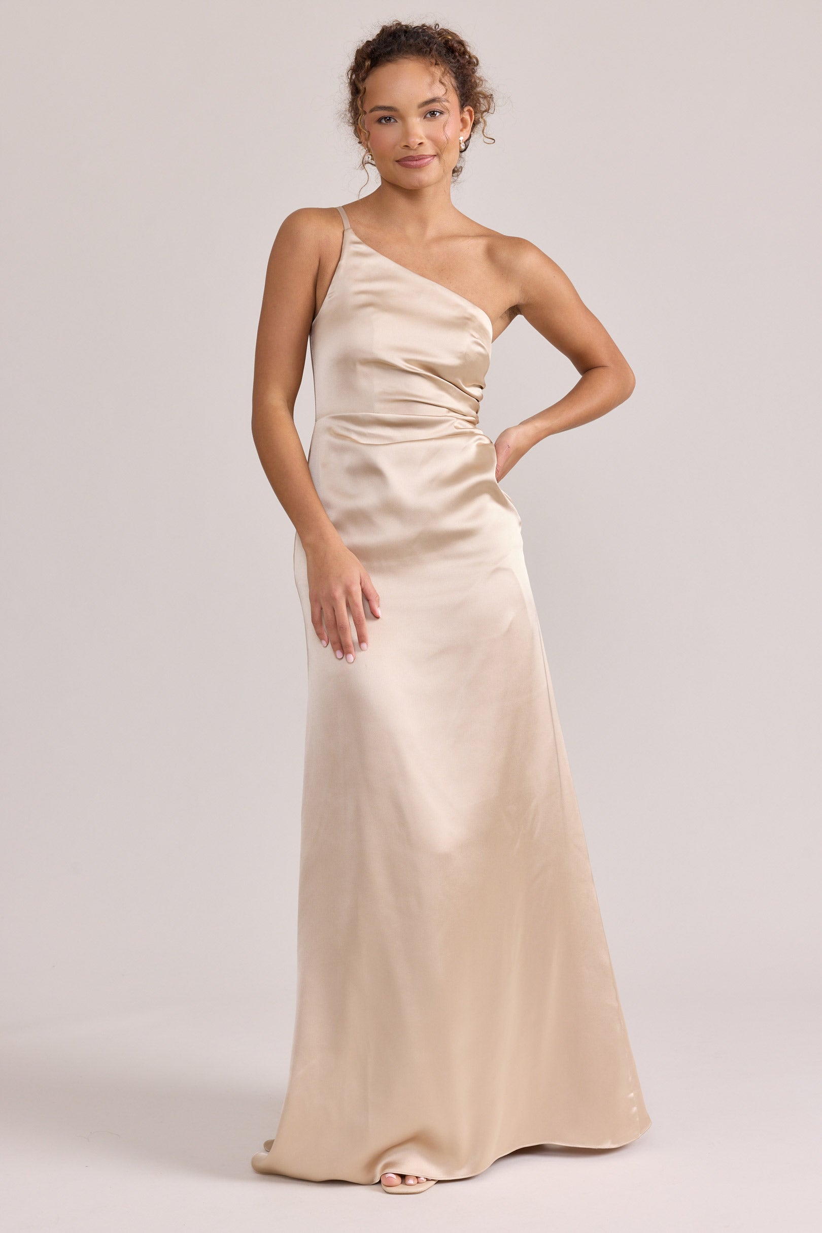 dresses champagne gold color Kira Satin Dress cute ruffle dress Scoop/U 10 Ideas to Get Colors:Navy