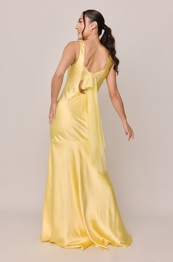 Lana Satin + Tulle Dress | Made To Order Blushing Bride Satin / Petal Pink Tulle