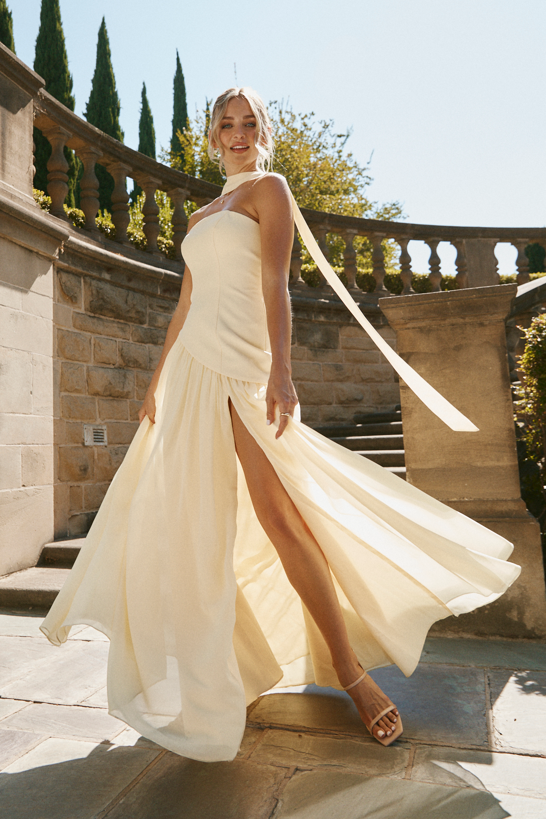 Lennox Crepe + Chiffon Dress | Made To Order Light Lavender Crepe / Light Lavender Chiffon Lennox Crepe + Chiffon Dress | Made To Order Light Lavender Crepe / Light Lavender Chiffon