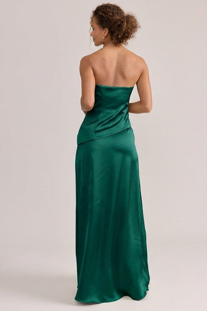 Lennox Satin Dress | Made To Order | Emerald