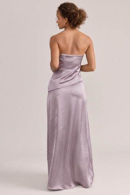 Lennox Satin Dress | Made To Order | Lilac