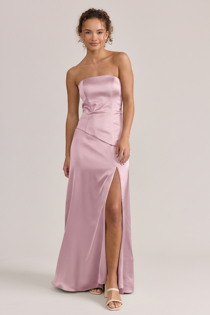 Lennox Satin Dress | Made To Order | Perfect Pink