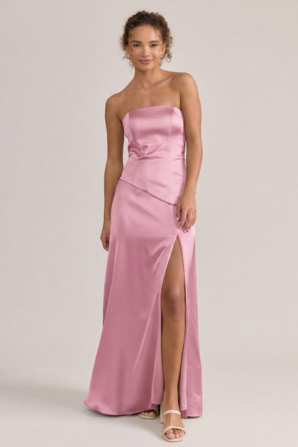 Lennox Satin Dress | Made To Order | Rosette