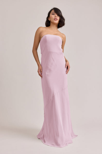 Leo Chiffon Dress | Made To Order | Baby Pink