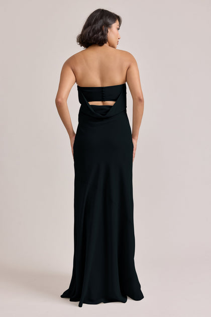 Leo Chiffon Dress | Made To Order | Black