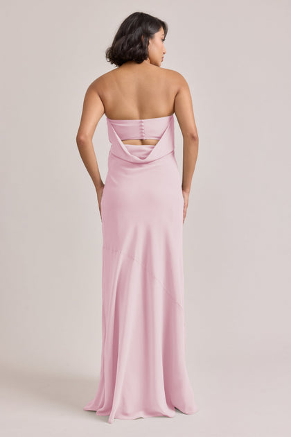 Leo Chiffon Dress | Made To Order | Blush Pink