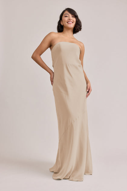 Leo Chiffon Dress | Made To Order | Champagne