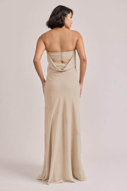 Leo Chiffon Dress | Made To Order | Champagne