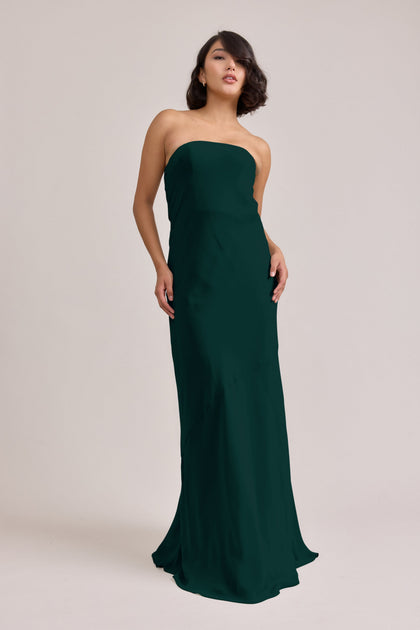 Leo Chiffon Dress | Made To Order | Classic Emerald