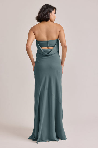 Leo Chiffon Dress | Made To Order | Eucalyptus