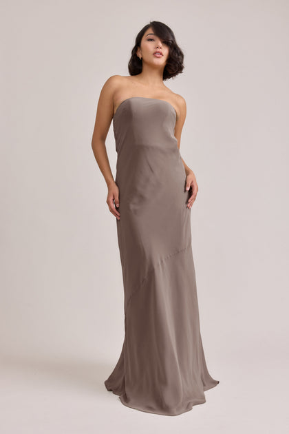 Leo Chiffon Dress | Made To Order | Latte