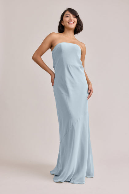 Leo Chiffon Dress | Made To Order | Light Blue