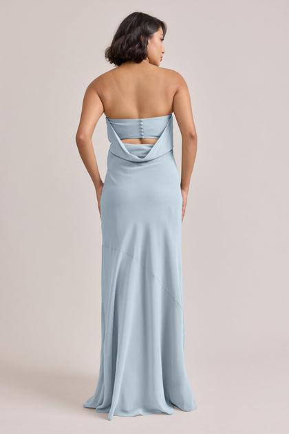 Leo Chiffon Dress | Made To Order | Light Blue