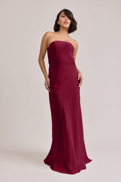 Leo Chiffon Dress | Made To Order | Marsala