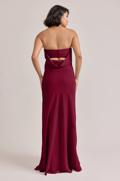 Leo Chiffon Dress | Made To Order | Marsala