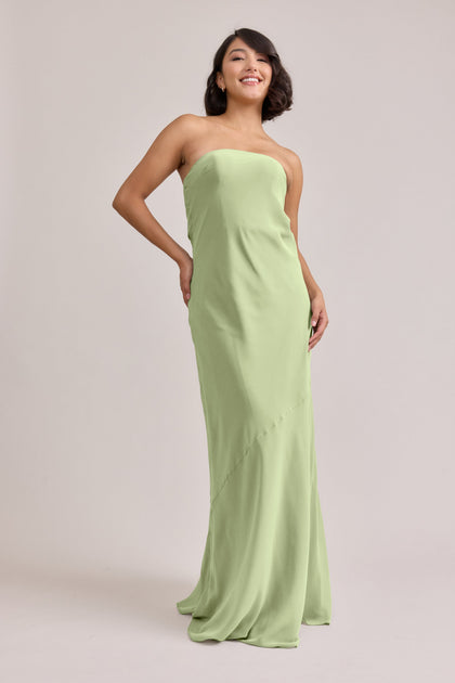 Leo Chiffon Dress | Made To Order | Matcha
