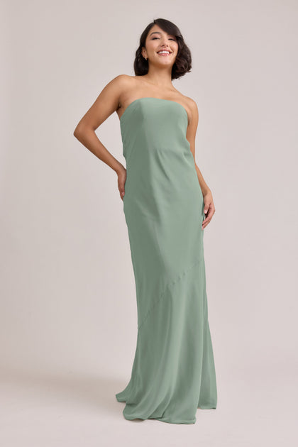 Leo Chiffon Dress | Made To Order | Sage