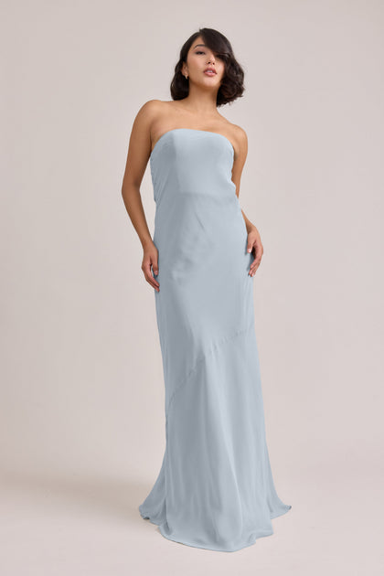 Leo Chiffon Dress | Made To Order | Sky Blue