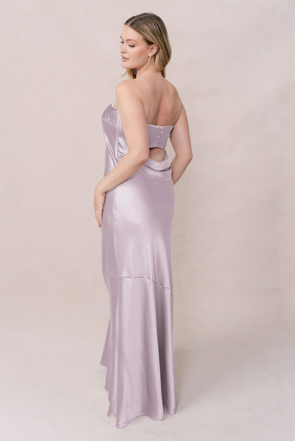 Leo Satin Dress | Made To Order | Lilac