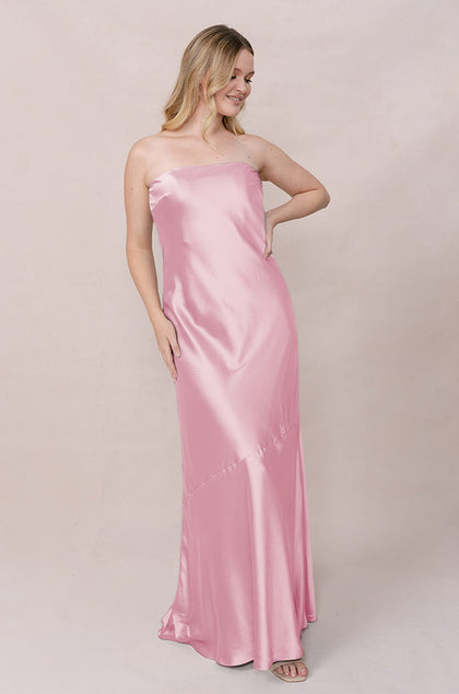 Leo Satin Dress | Made To Order | Perfect Pink