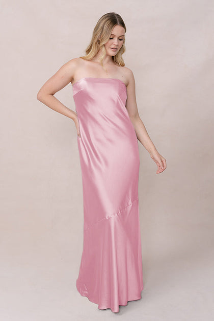 Leo Satin Dress | Made To Order | Perfect Pink