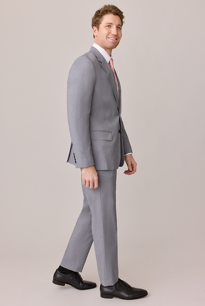 Model: Ethan; Size: Modern 32/31. Pictured with Blush Satin Tie
