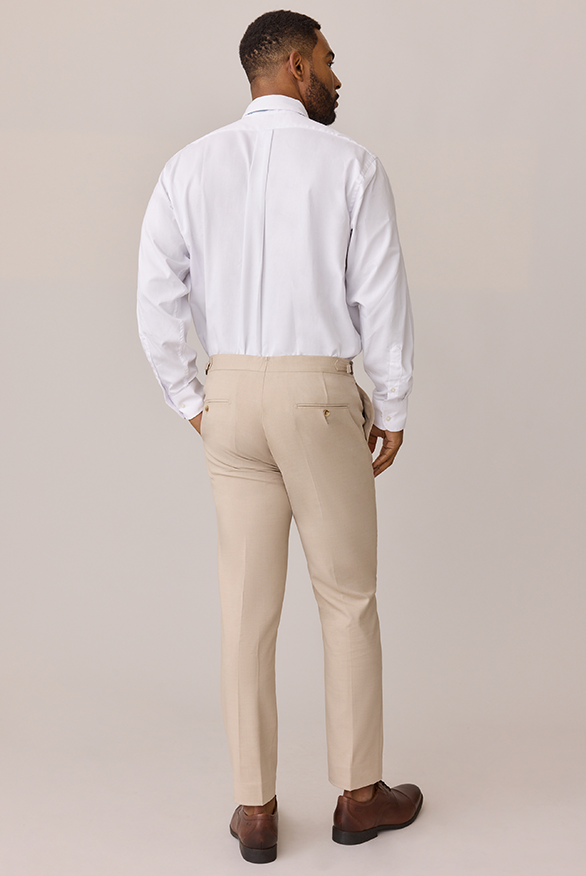 Light Tan Pants | Made To Order Light Tan / Slim / Side Adjusters Light Tan Pants | Made To Order Light Tan / Slim / Side Adjusters