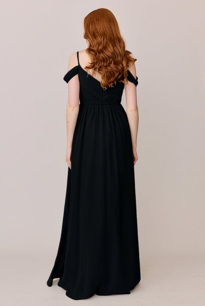 Lily Chiffon Dress | Made To Order | Black