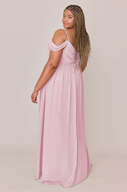 Lily Chiffon Dress | Made To Order | Blush Pink