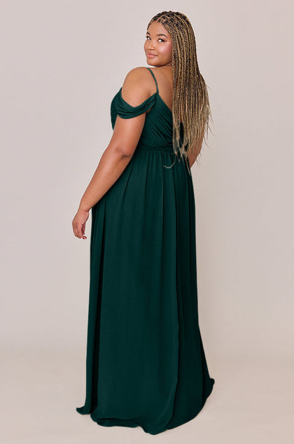Lily Chiffon Dress | Made To Order | Classic Emerald