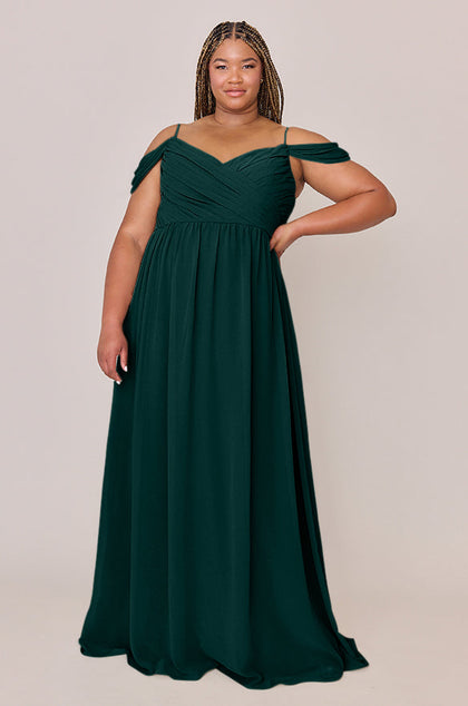 Lily Chiffon Dress | Made To Order | Classic Emerald
