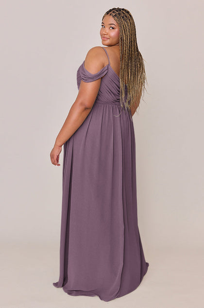 Lily Chiffon Dress | Made To Order | Dusty Purple