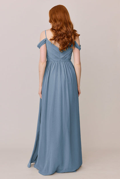Lily Chiffon Dress | Made To Order | French Blue