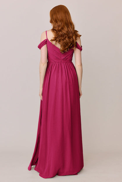 Lily Chiffon Dress | Made To Order | Hot Pink