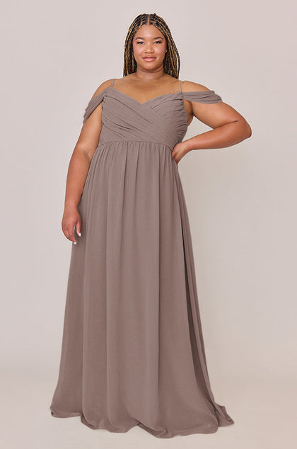 Lily Chiffon Dress | Made To Order | Latte