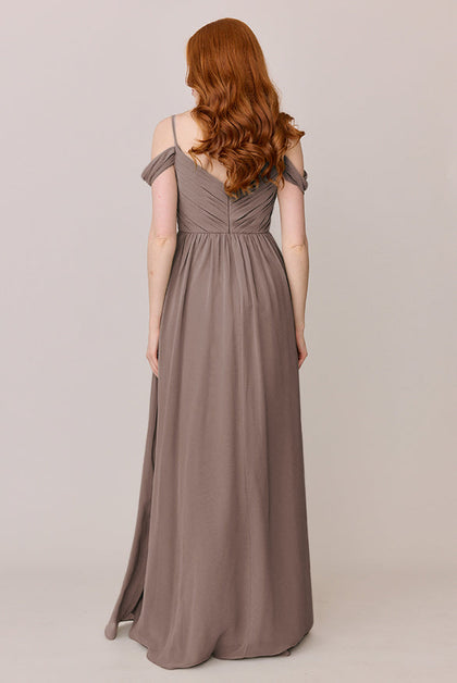 Lily Chiffon Dress | Made To Order | Latte