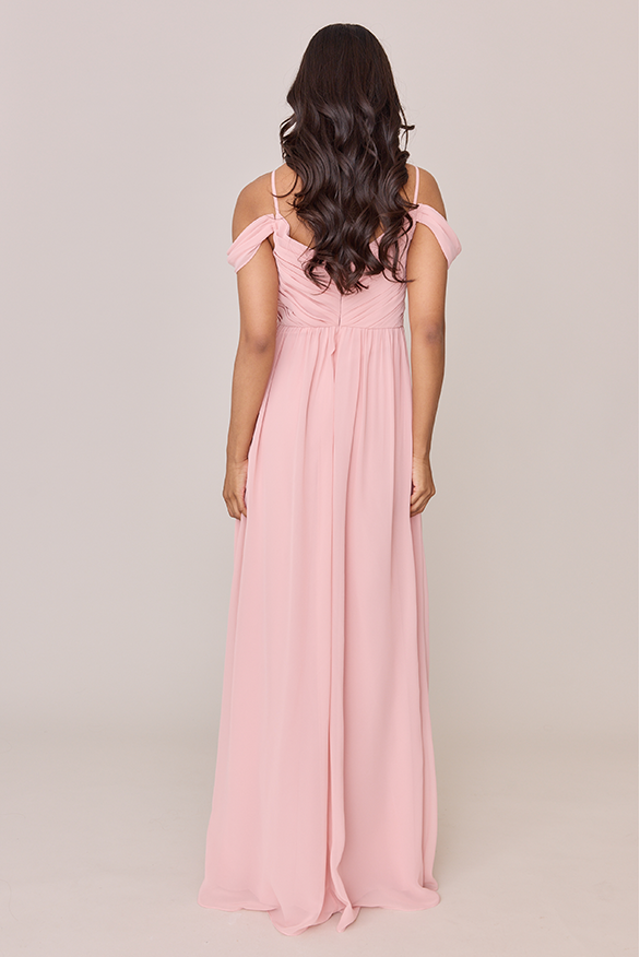 Lily Chiffon Dress | Made To Order Dusty Blue Lily Chiffon Dress | Made To Order Dusty Blue